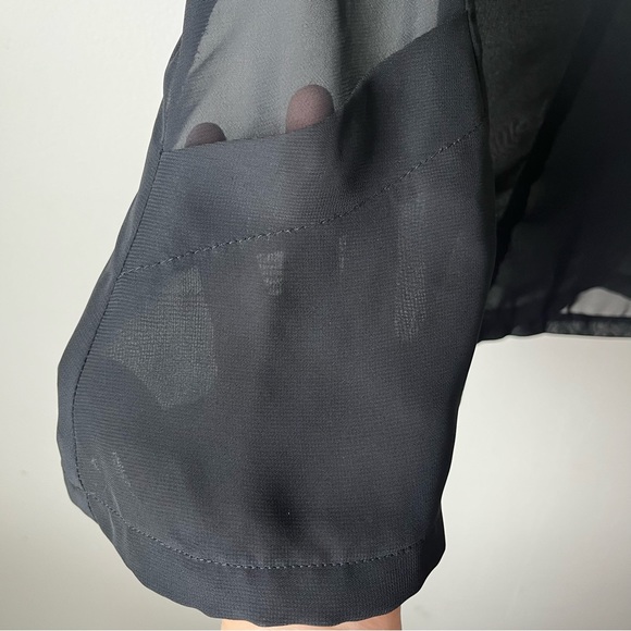 5/25$ Lily White sheer blouse size Large - Picture 2 of 8